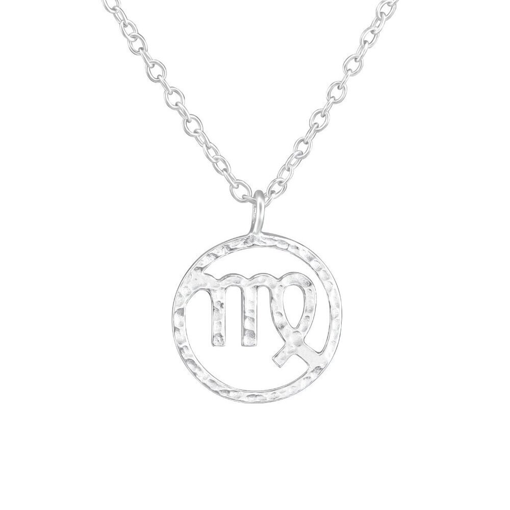 Sterling Silver Virgo Necklace August Birthmonth Gift